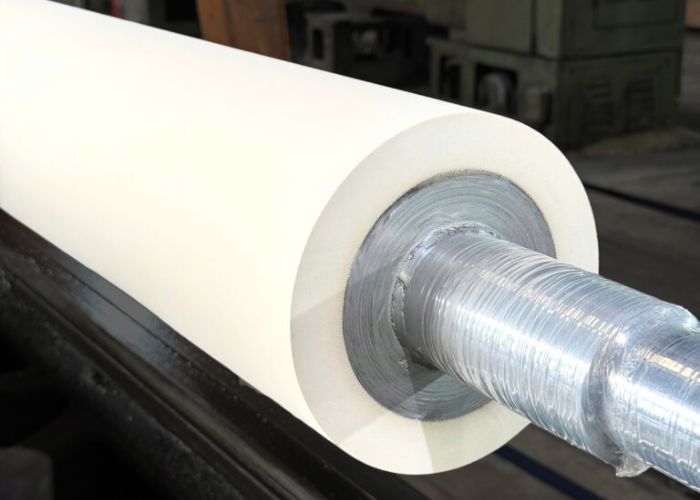 Gia công trục ép da công nghiệp với bề mặt láng mịn, lõi thép cứng cáp chịu lực thủy lực tại Kiến Hiệp