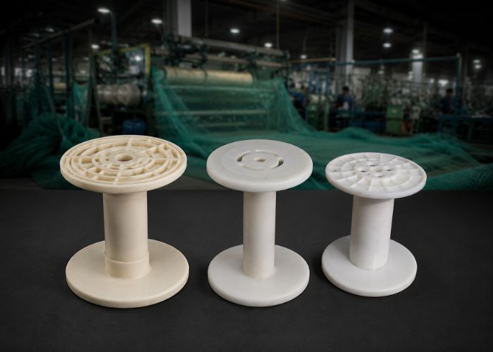 Ống chỉ dệt lưới cá chuẩn đồng tâm tuyệt đối giúp giảm thiểu thời gian dừng máy và đứt sợi liên tục