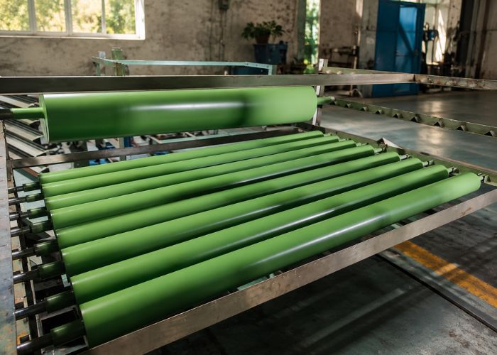 Bề mặt trục rulo láng mịn, chống bám dính hoàn hảo sau khi được phủ Teflon