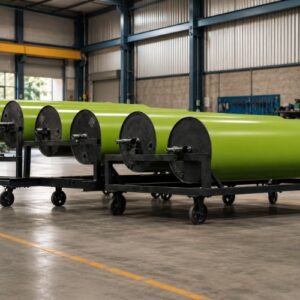 Quy trình phủ sơn teflon 4 bước tại Kiến Hiệp Roll đảm bảo bề mặt láng mịn và độ đồng tâm tuyệt đối