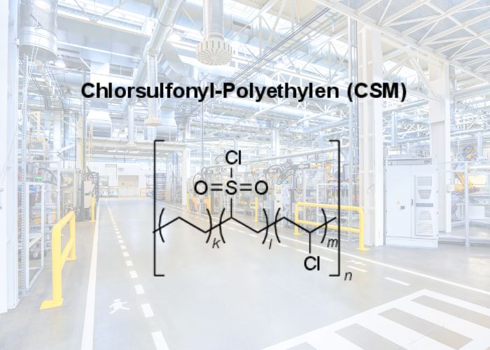 Cao su Hypalon là gì? Hình ảnh minh họa về cấu trúc liên kết hóa học đặc biệt của vật liệu CSM hiện nay