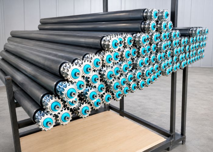 Đầu tư dán bọc rulo tại các đơn vị gia công con lăn băng tải uy tín giúp đạt độ đồng tâm chính xác, chạy êm