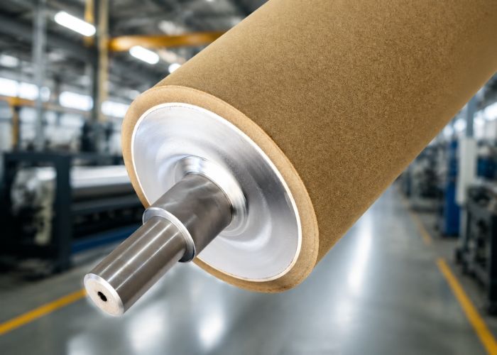 Để hiểu trục xốp ngành gỗ là gì, hãy quan sát cách trục nhả keo đều đặn vào các chi tiết ván gỗ
