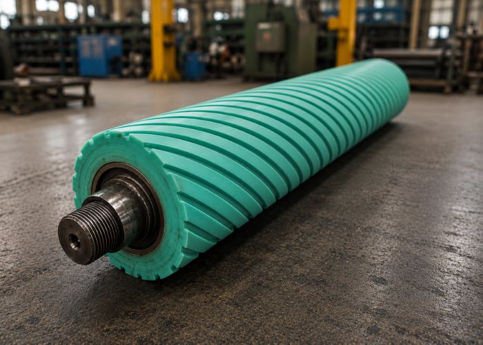 Dịch vụ bọc cao su rulo máy nhám thùng chuẩn công nghệ Đài Loan tại Kiến Hiệp Roll giúp tối ưu chi phí