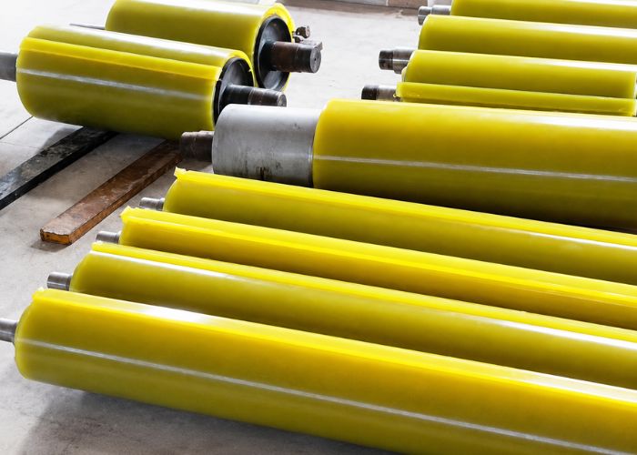 Dịch vụ thay mới và bọc lại trục PU tại Kiến Hiệp Roll giúp duy trì hiệu suất ổn định cho dây chuyền