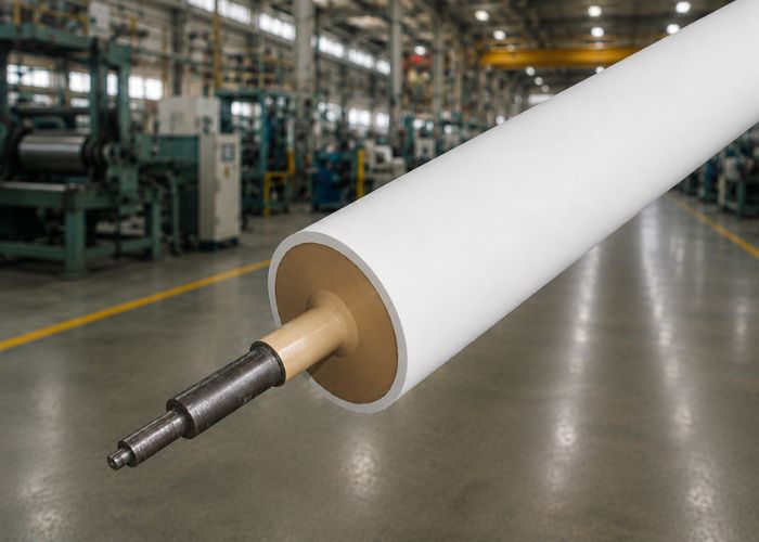 Kiến Hiệp Roll gia công trục sơn UV/NC cao su kháng hóa chất, bàn giao đúng tiến độ