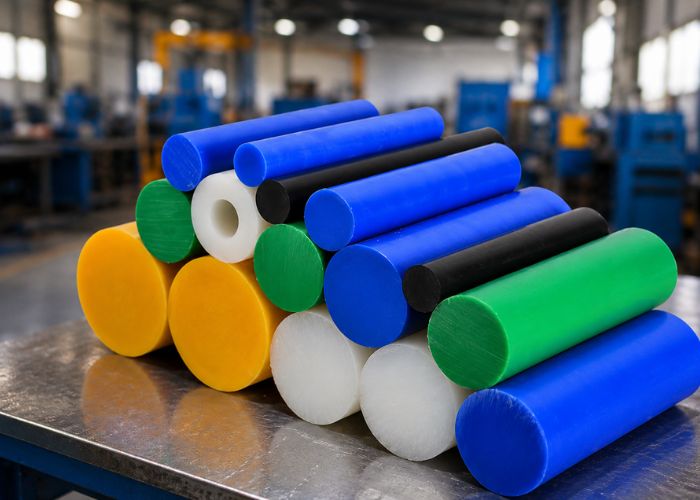 Gia công con lăn nhựa mc thành phẩm đạt chuẩn dung sai giúp hệ thống băng chuyền vận hành êm ái, bền bỉ