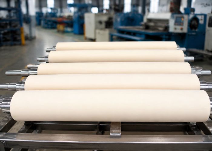 Trục cán màng gia công chuẩn xác đảm bảo lực ép đồng đều, triệt tiêu lỗi nhăn lệch trong quá trình ép màng bao bì