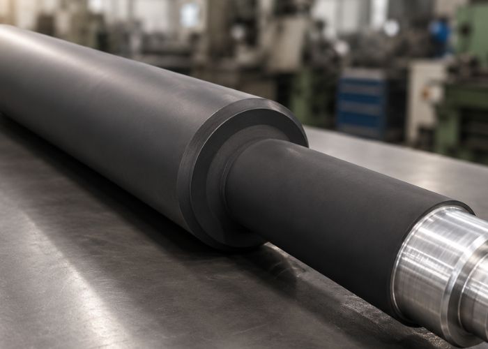 Trục vắt hóa chất chịu áp lực cao tại Kiến Hiệp Roll giúp gạt sạch axit, đảm bảo bề mặt tôn thép láng mịn