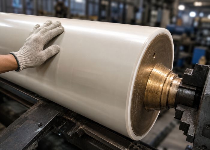 Vệ sinh và hiệu chuẩn rulo máy cán màng thường xuyên giúp dây chuyền vận hành ổn định